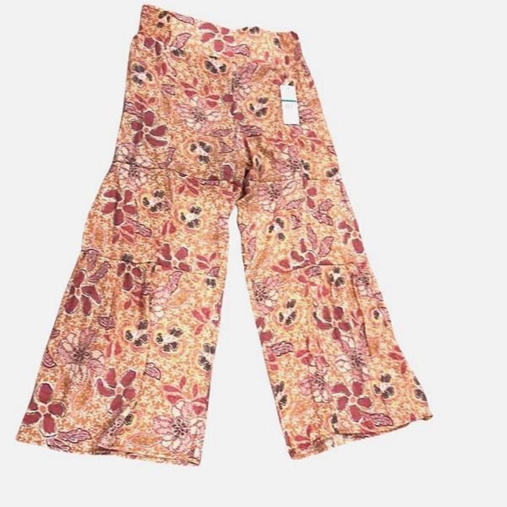 Nanette Lepore wide leg flowy pants bohemian New L